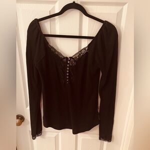 Free People Deep V neck sweater.